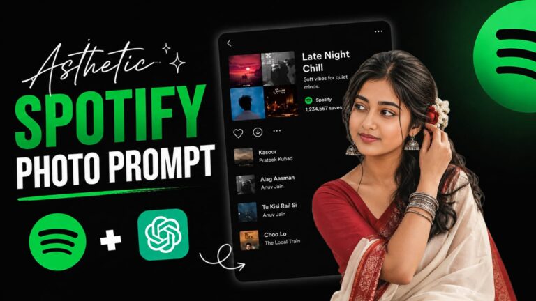 Aesthetic Spotify background photo prompt trending scrapbook style collage