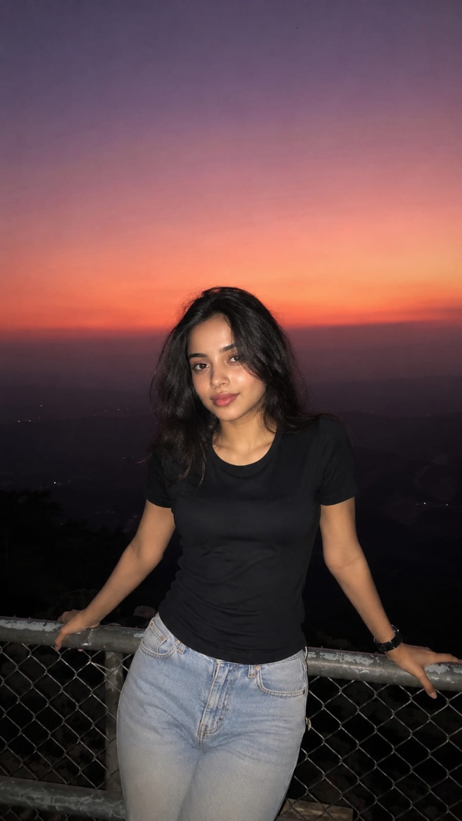Female cinematic sunset portrait photo prompt AI image on RonyTica