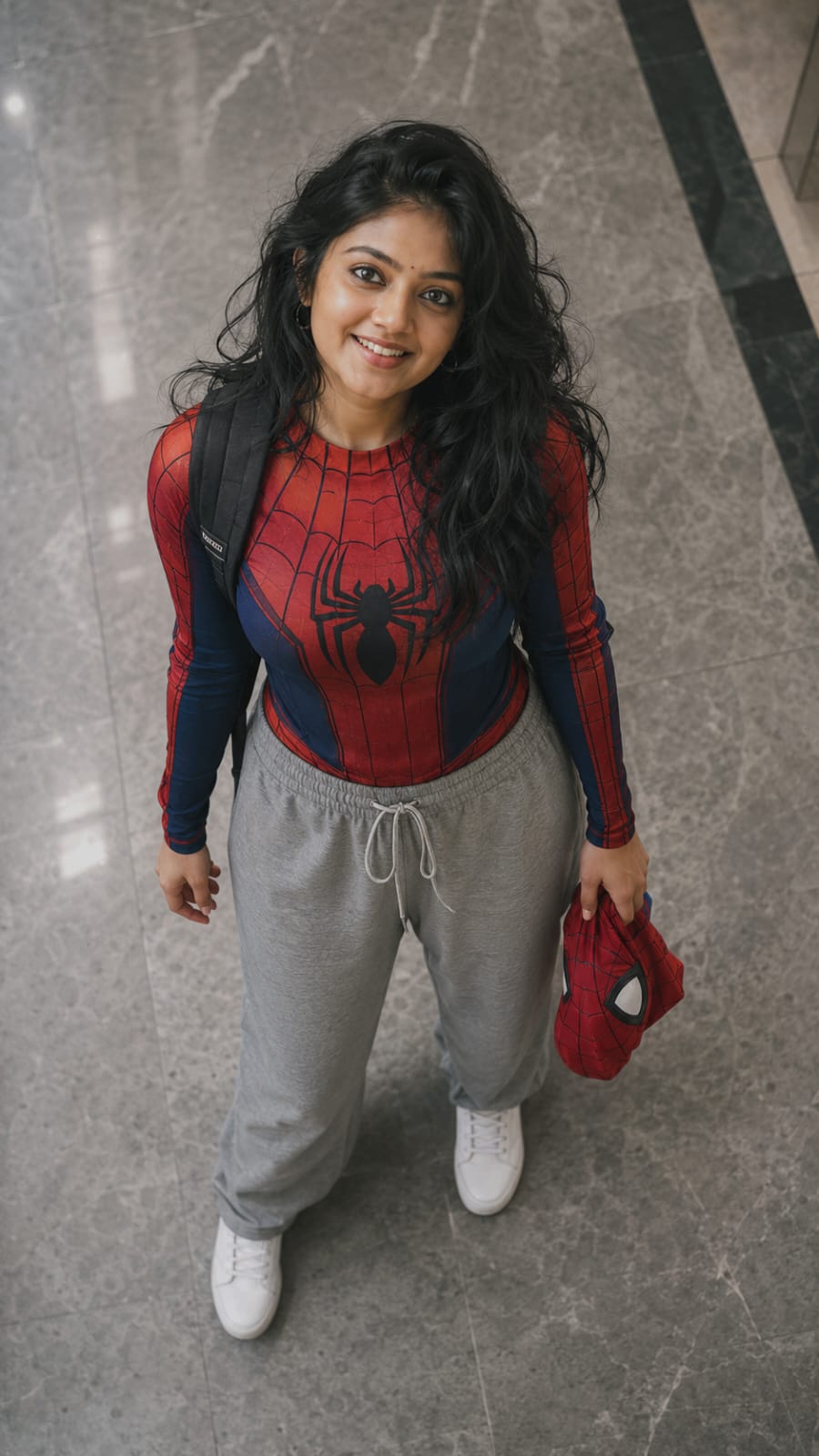 AI generated Spider-Man style photo demo for CapCut template