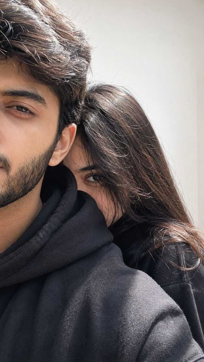 Half face black hoodie couple AI photo prompt ChatGPT RonyTica