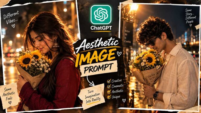 Viral flower bouquet AI photo prompt for boys, girls and couples made with ChatGPT