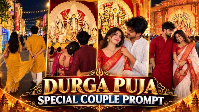 Durga Puja Couple Prompt “4 Looks to Try This Year”